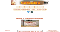 Desktop Screenshot of murphysborobaseball.com